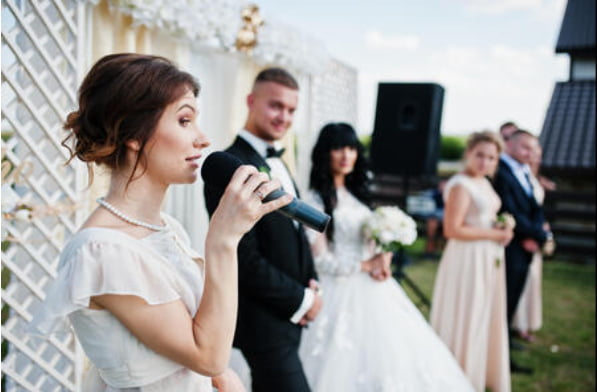 handheld microphone for wedding ceremony