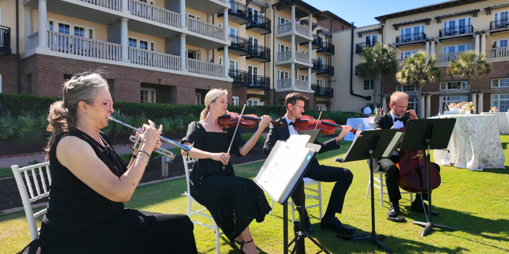 strings and trumpet ensemble